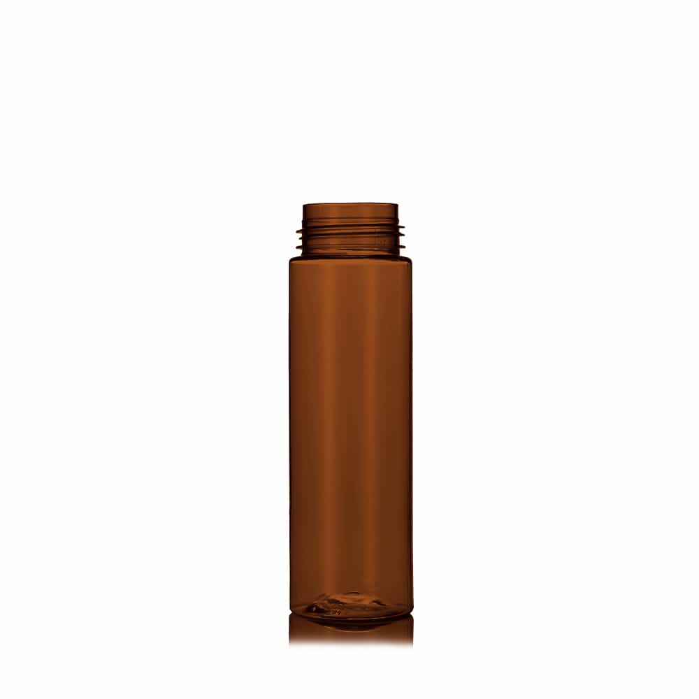 2 oz Amber PET Foam Bottle Bottle with 30-400 neck finish