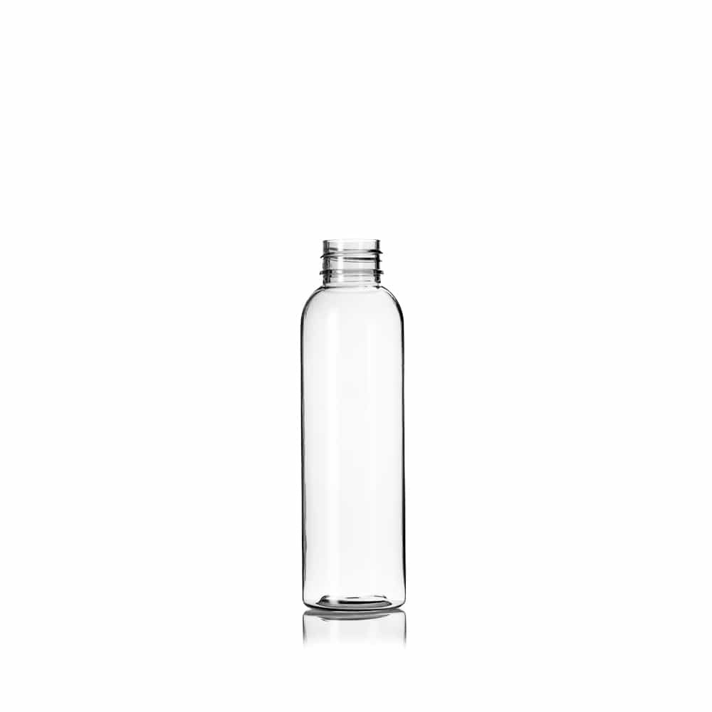 4 oz Clear PET Bullet Bottle with 24-410 neck finish
