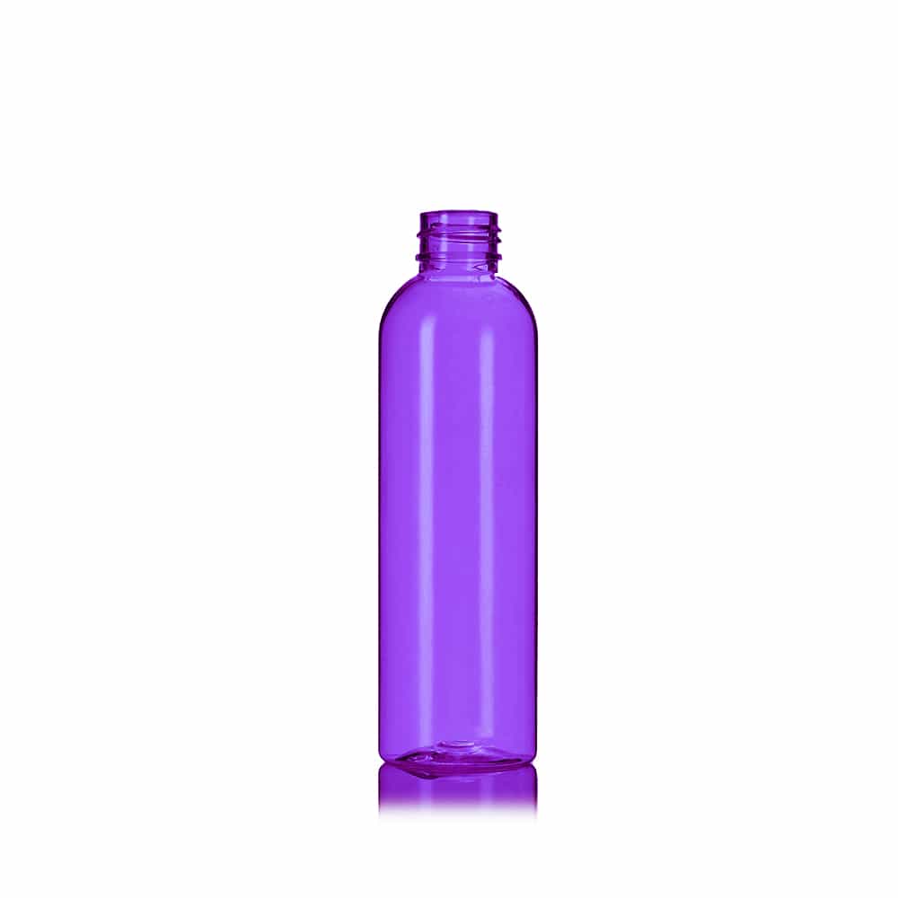6 oz Purple PET Cosmo Bottle with 24-410 neck finish