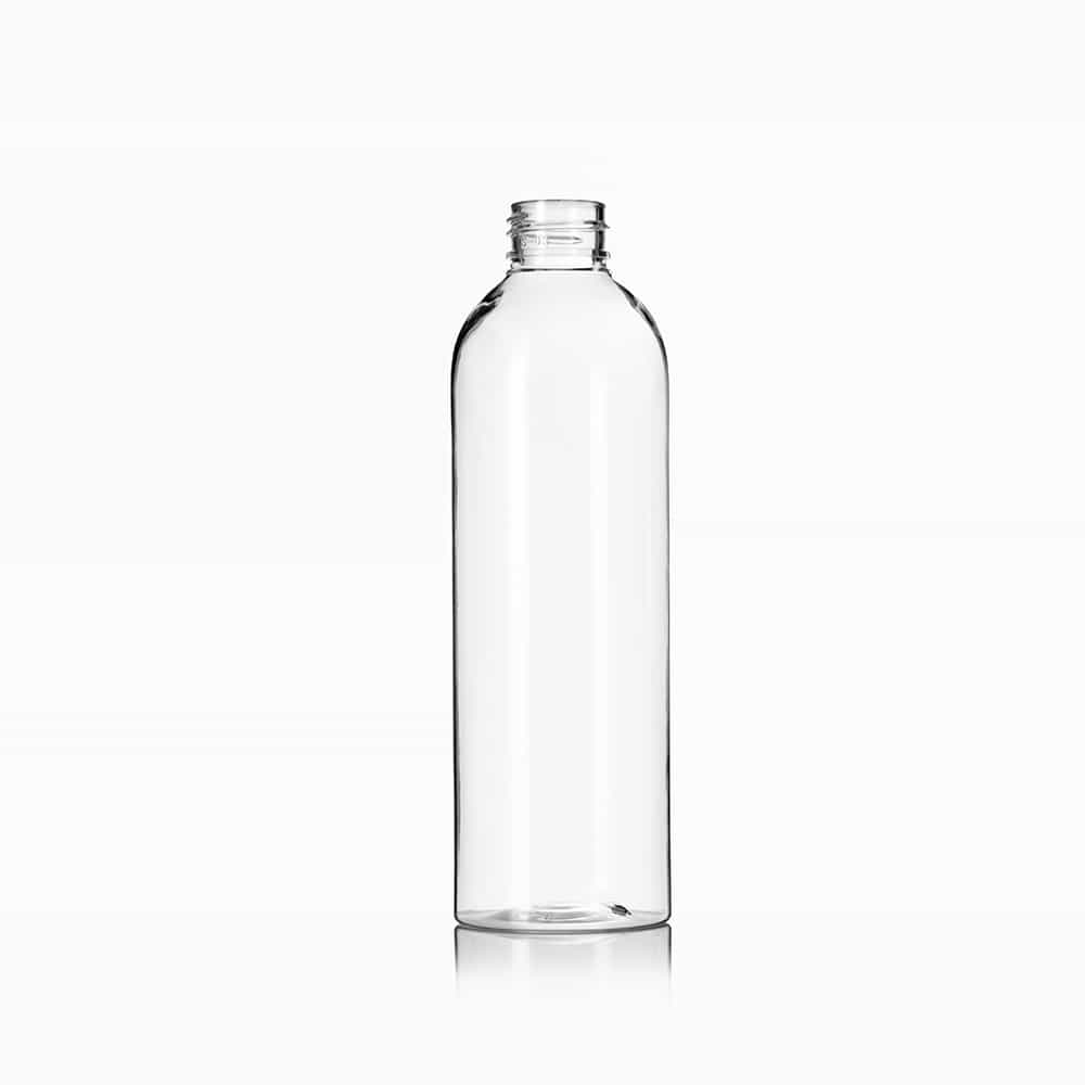 8 oz Clear PET Bullet Bottle with 24-410 neck finish