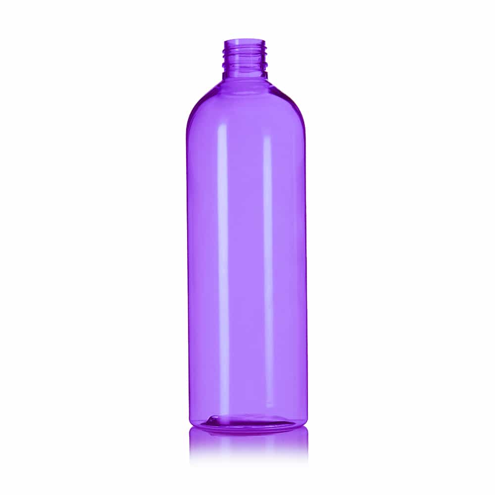 16 oz Purple PET Bullet Bottle with 24-410 neck finish