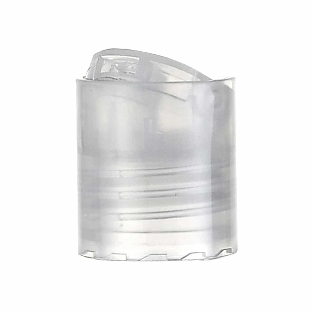 Natural PP Smooth Disc Top Cap with 20-410 neck finish and Pressure Sensitive Seal