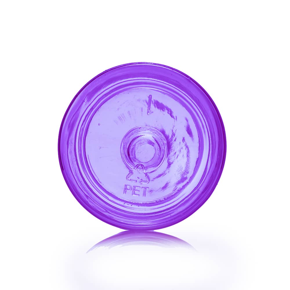 1 oz Purple PET Cylinder Round Bottle with 20-410 neck finish - Product image