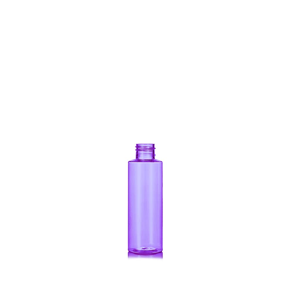 2 oz Purple PET Cylinder Round Bottle with 20-410 neck finish - Product image
