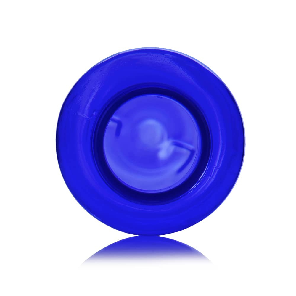 4 oz Blue PET Bullet Bottle with 24-410 neck finish - Product image