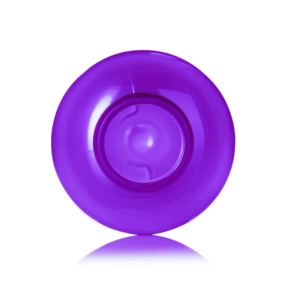 4 oz Purple PET Modern Round Bottle with 24-410 neck finish - Product image
