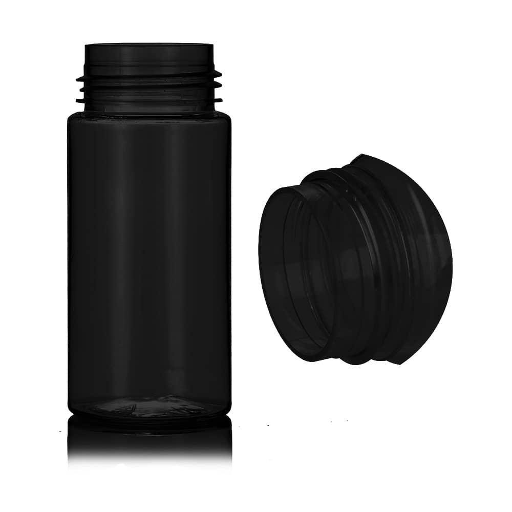 4 oz Black PET Foam Bottle with 42-410 neck finish - Product image