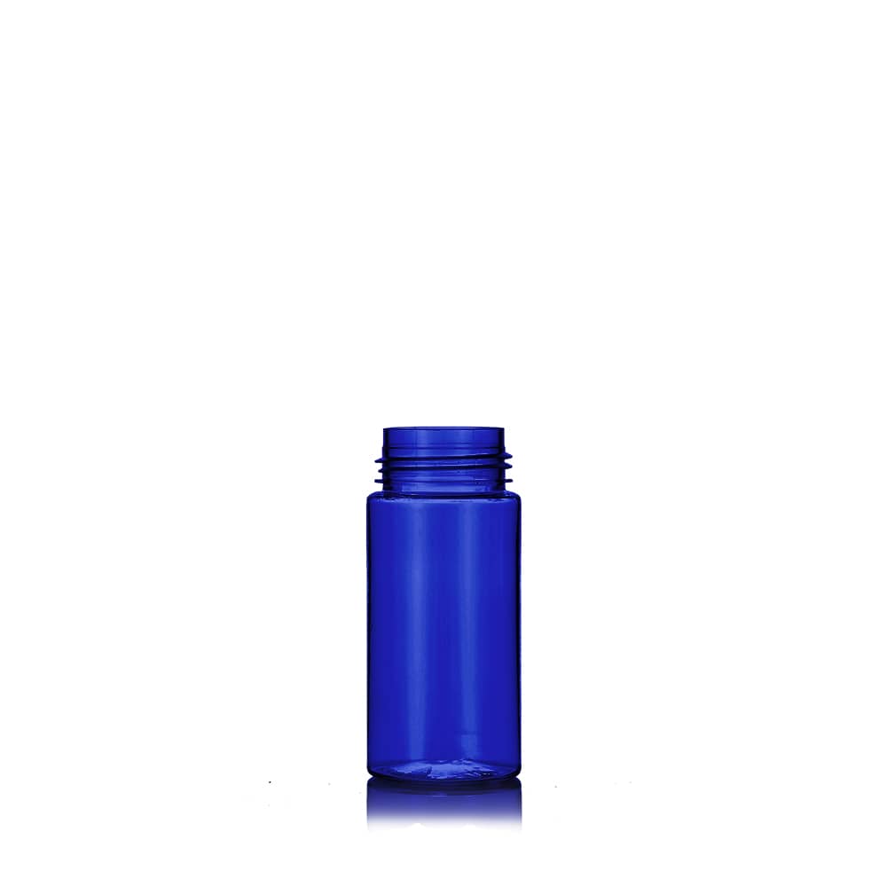 4 oz Blue PET Foam Bottle with 42-410 neck finish - Product image