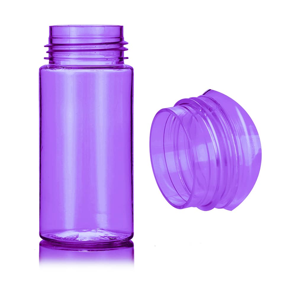 4 oz Purple PET Foam Bottle with 42-410 neck finish - Product image