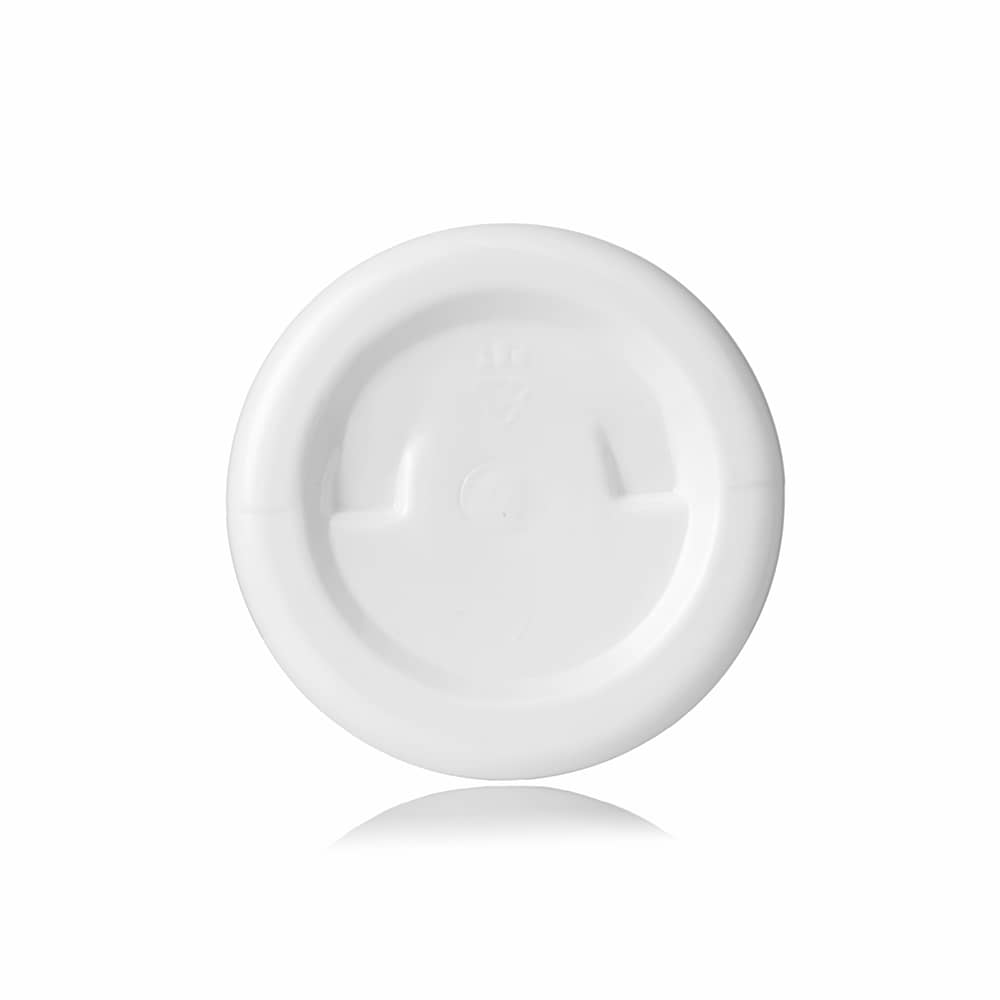 6 oz White PET Cylinder Round Bottle with 24-410 neck finish - Product image