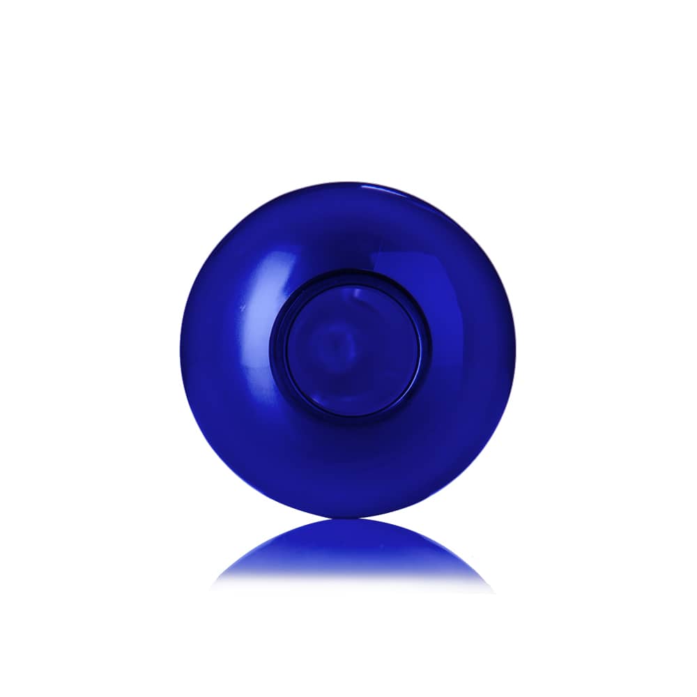 6 oz Blue PET Boston Tall Bottle with 24-410 neck finish - Product image