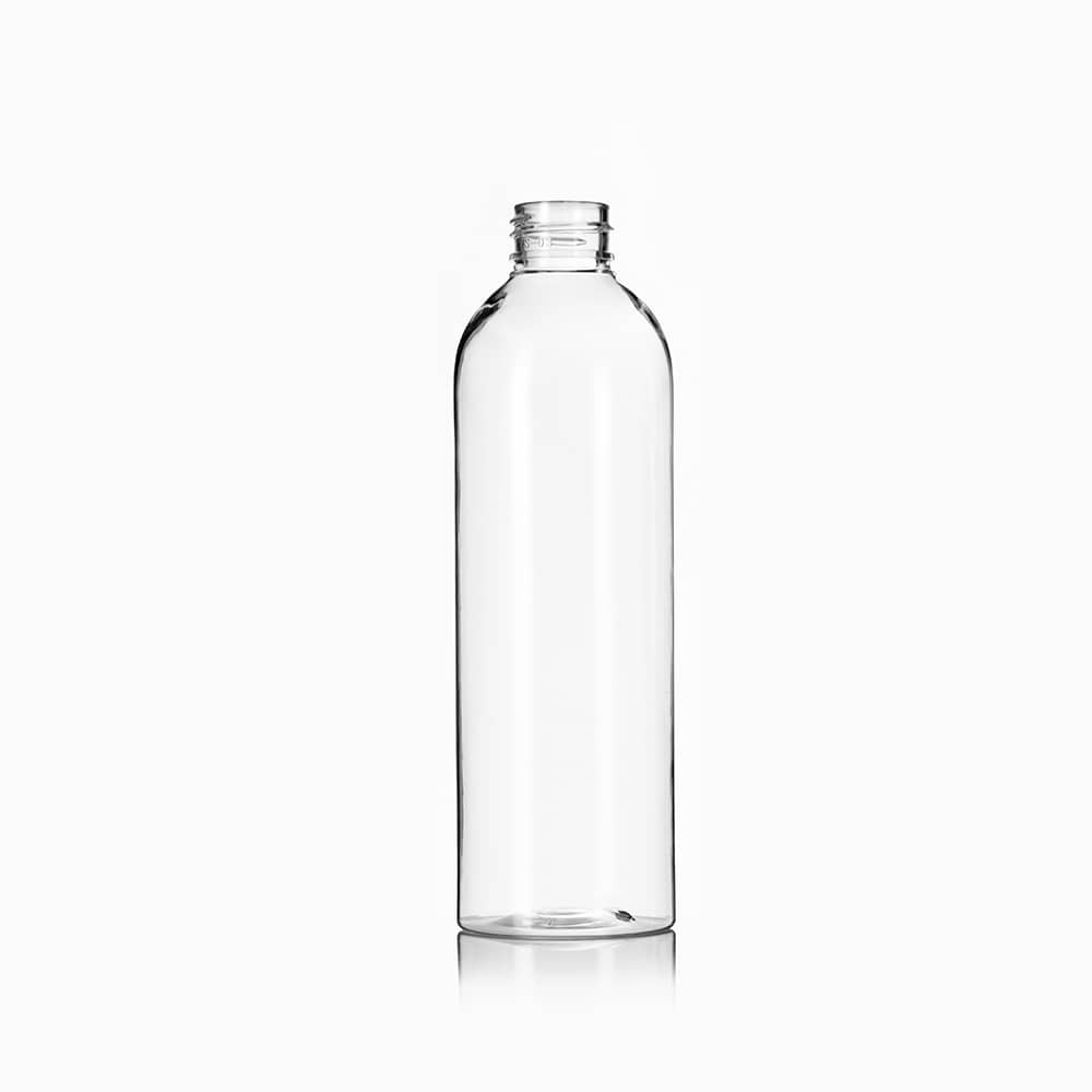 8 oz Clear PET Bullet Bottle with 24-410 neck finish - Product image