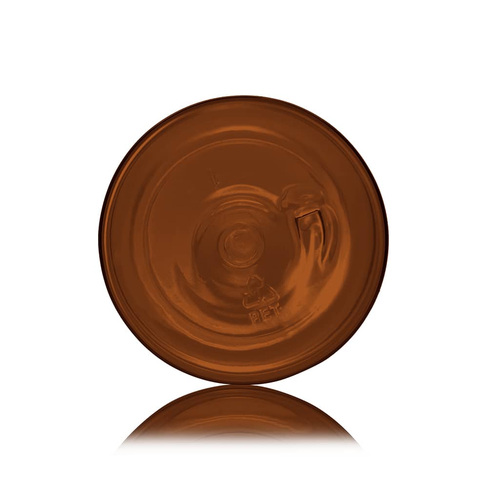 8 oz Amber PET Bullet Bottle with 24-410 neck finish - Product image