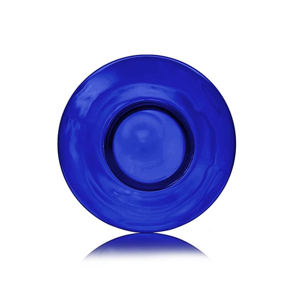8 oz Blue PET Bullet Bottle with 24-410 neck finish - Product image