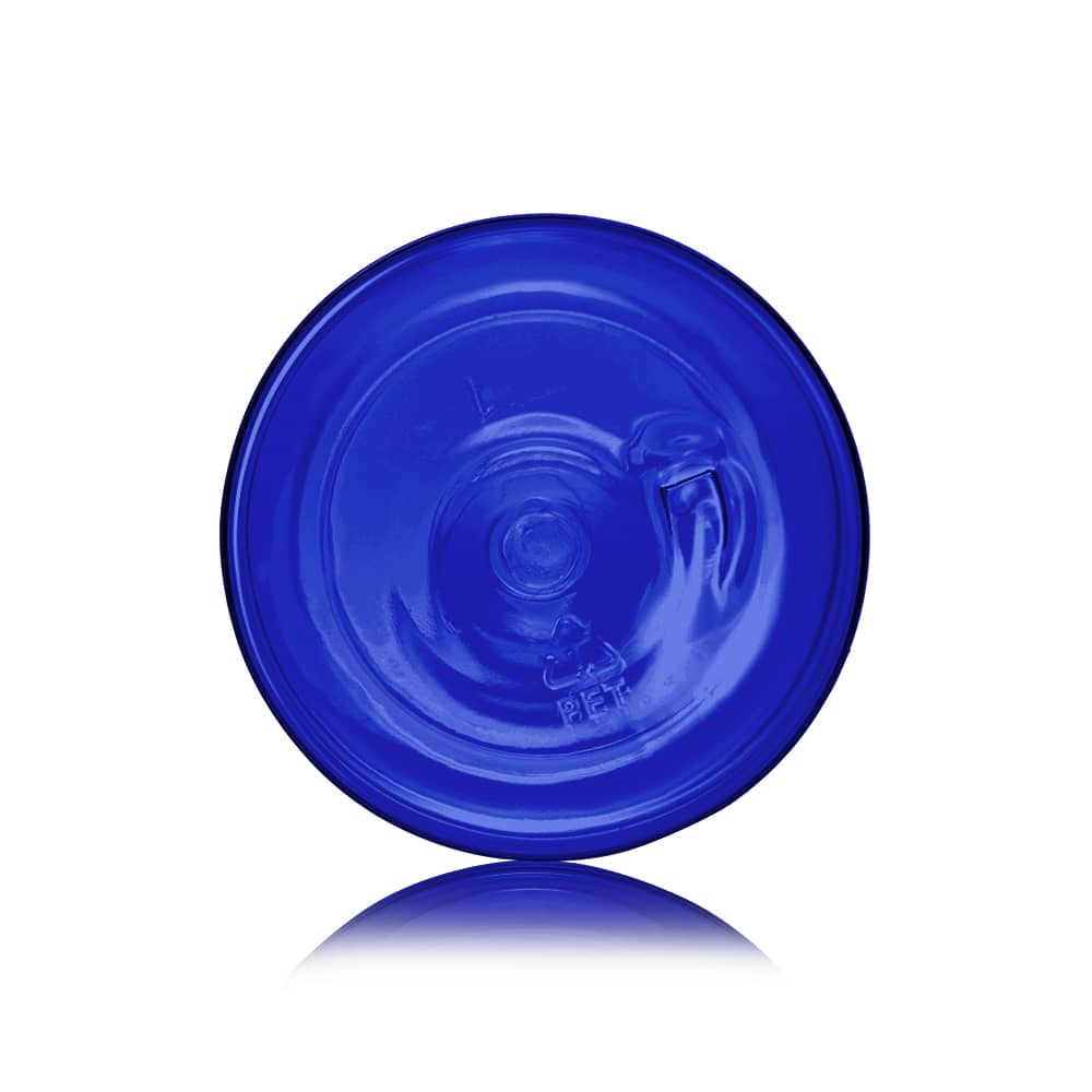 8 oz Blue PET Bullet Bottle with 24-410 neck finish - Product image