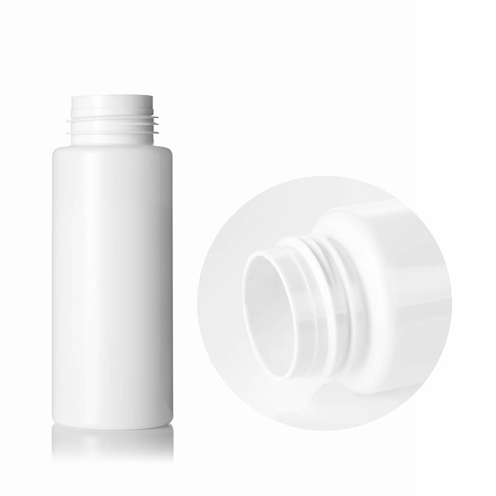 8 oz White PET Foam Bottle with 42-410 neck finish - Product image