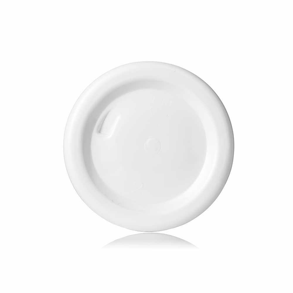 12 oz White PET Cylinder Round Bottle with 24-410 neck finish - Product image