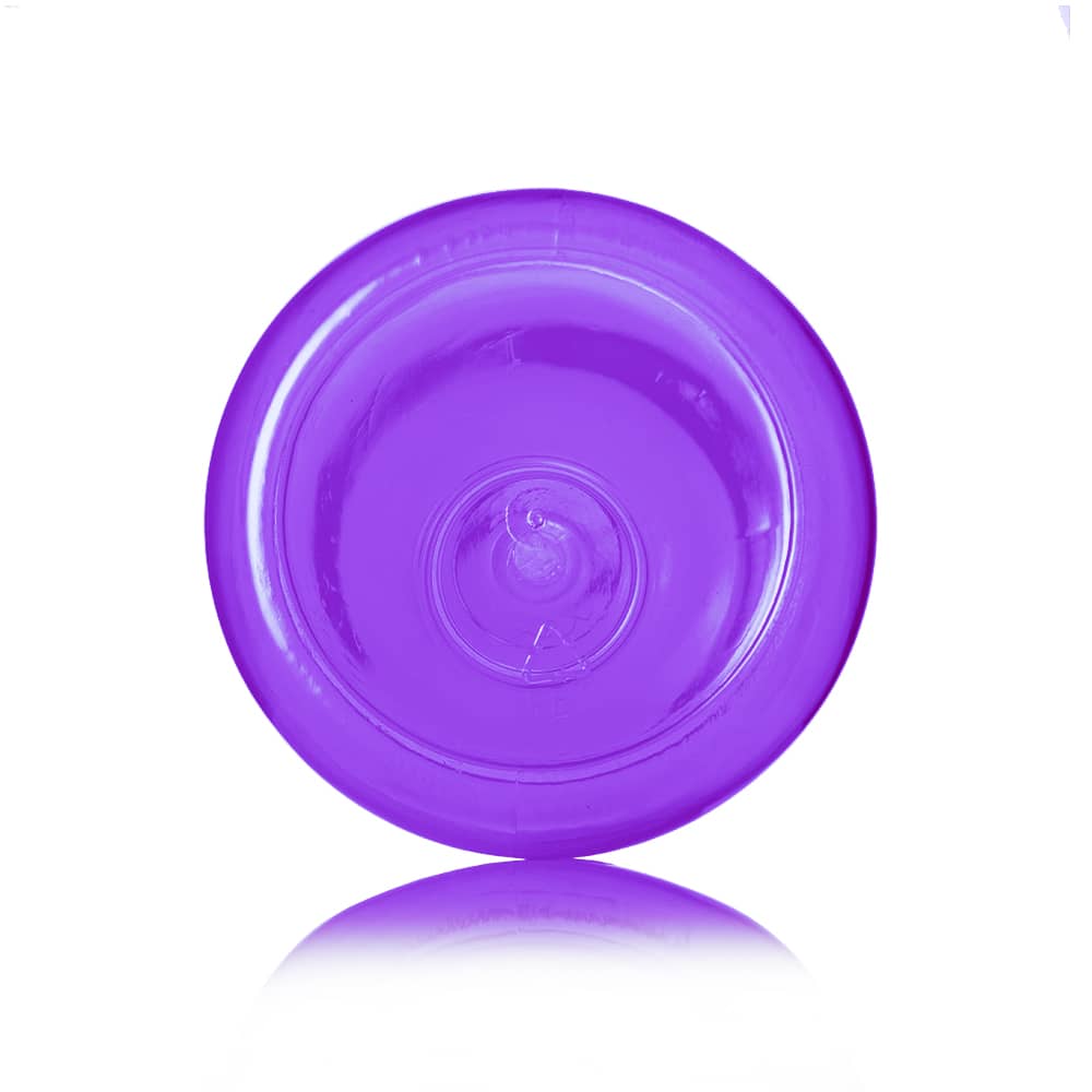 12 oz Purple PET Boston Round Bottle with 24-410 neck finish - Product image