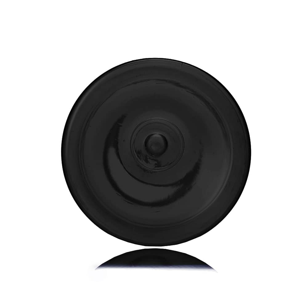 16 oz Black PET Cylinder Round Bottle with 24-410 neck finish - Product image