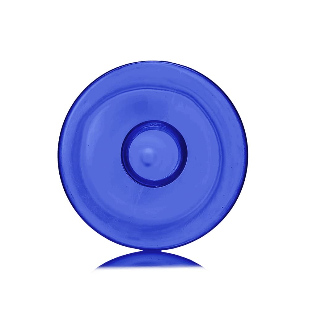 16 oz Blue PET Cylinder Round Bottle with 24-410 neck finish - Product image