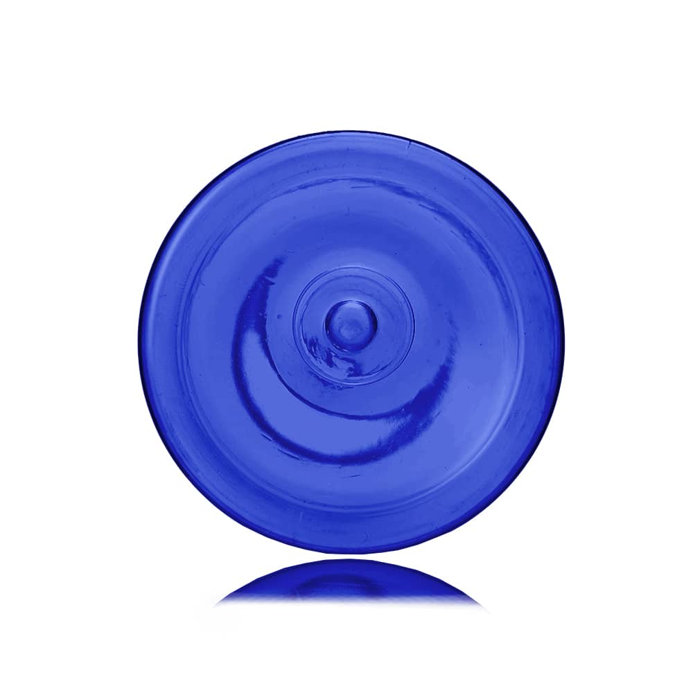 16 oz Blue PET Cylinder Round Bottle with 24-410 neck finish - Product image