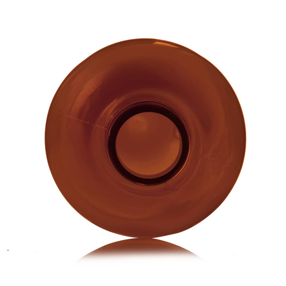 16 oz Amber PET Bullet Bottle with 24-410 neck finish - Product image