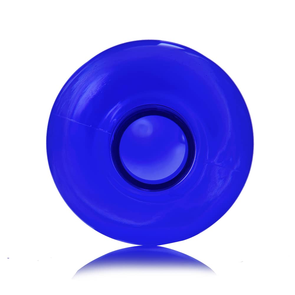 16 oz Blue PET Bullet Bottle with 24-410 neck finish - Product image