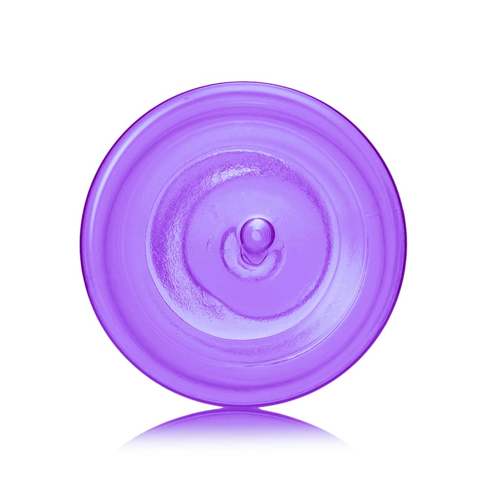 16 oz Purple PET Boston Round Bottle with 28-410 neck finish - Product image