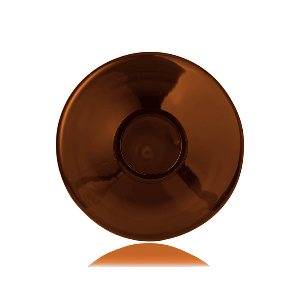 32 oz Amber PET Cylinder Round Bottle with 32-400 neck finish - Product image