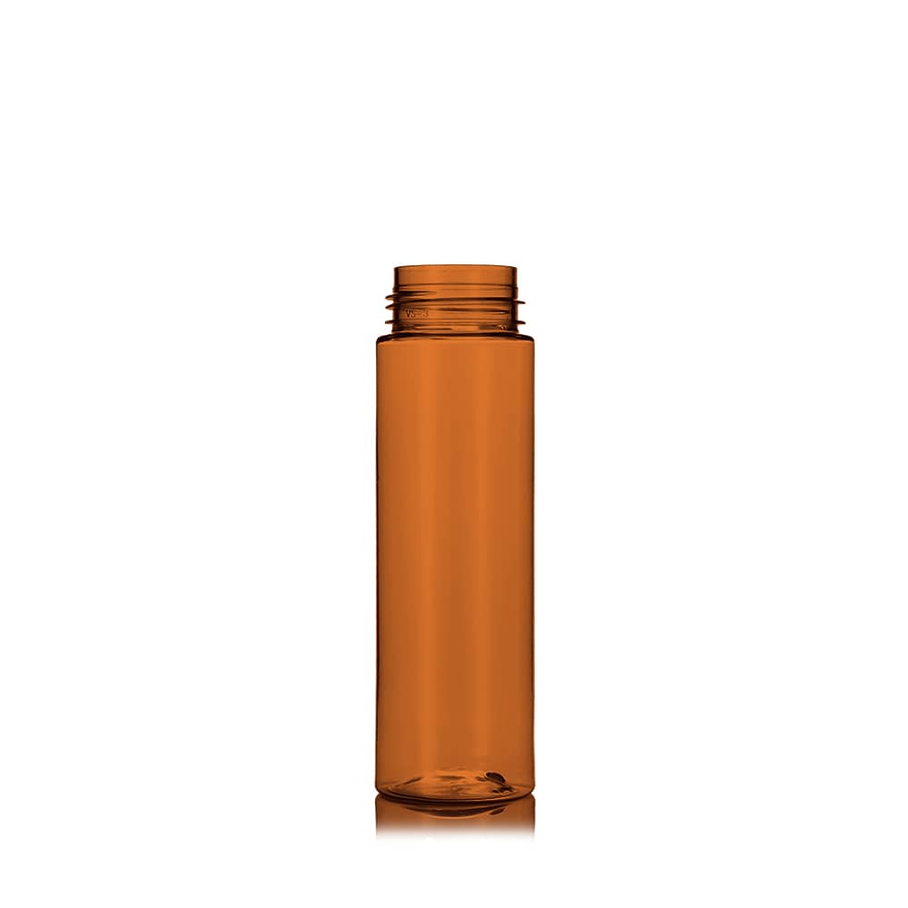 6.5 oz Amber PET Foam Bottle with 42-410 neck finish - Product image