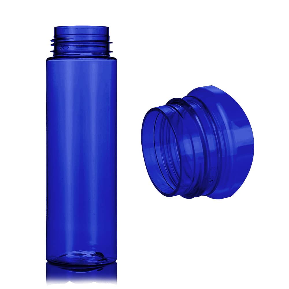 6.5 oz Blue PET Foam Bottle with 42-410 neck finish - Product image
