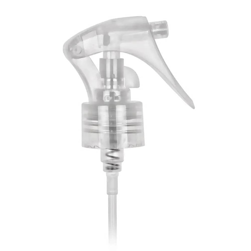 Natural PP Mini Trigger Sprayer with 24-410 neck finish and 8" Dip Tube, 0.3 cc Output - Product image