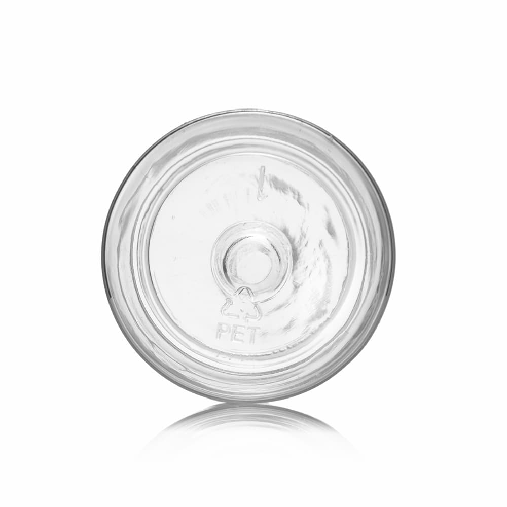 1 oz Clear PET Cylinder Round Bottle with 20-410 neck finish - Product image