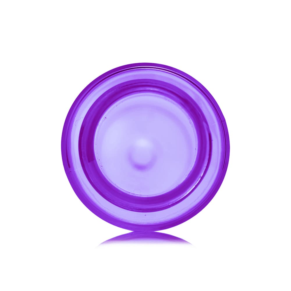 1 oz Purple PET Cylinder Round Bottle with 20-410 neck finish - Product image