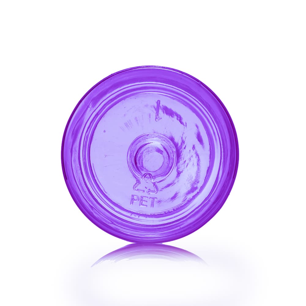 1 oz Purple PET Cylinder Round Bottle with 20-410 neck finish - Product image