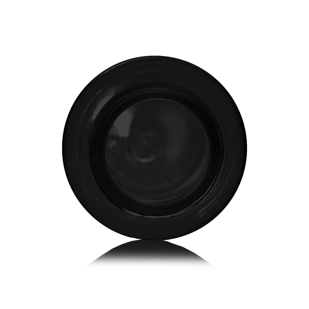 1 oz Black PET Cosmo Bottle with 20-410 neck finish - Product image