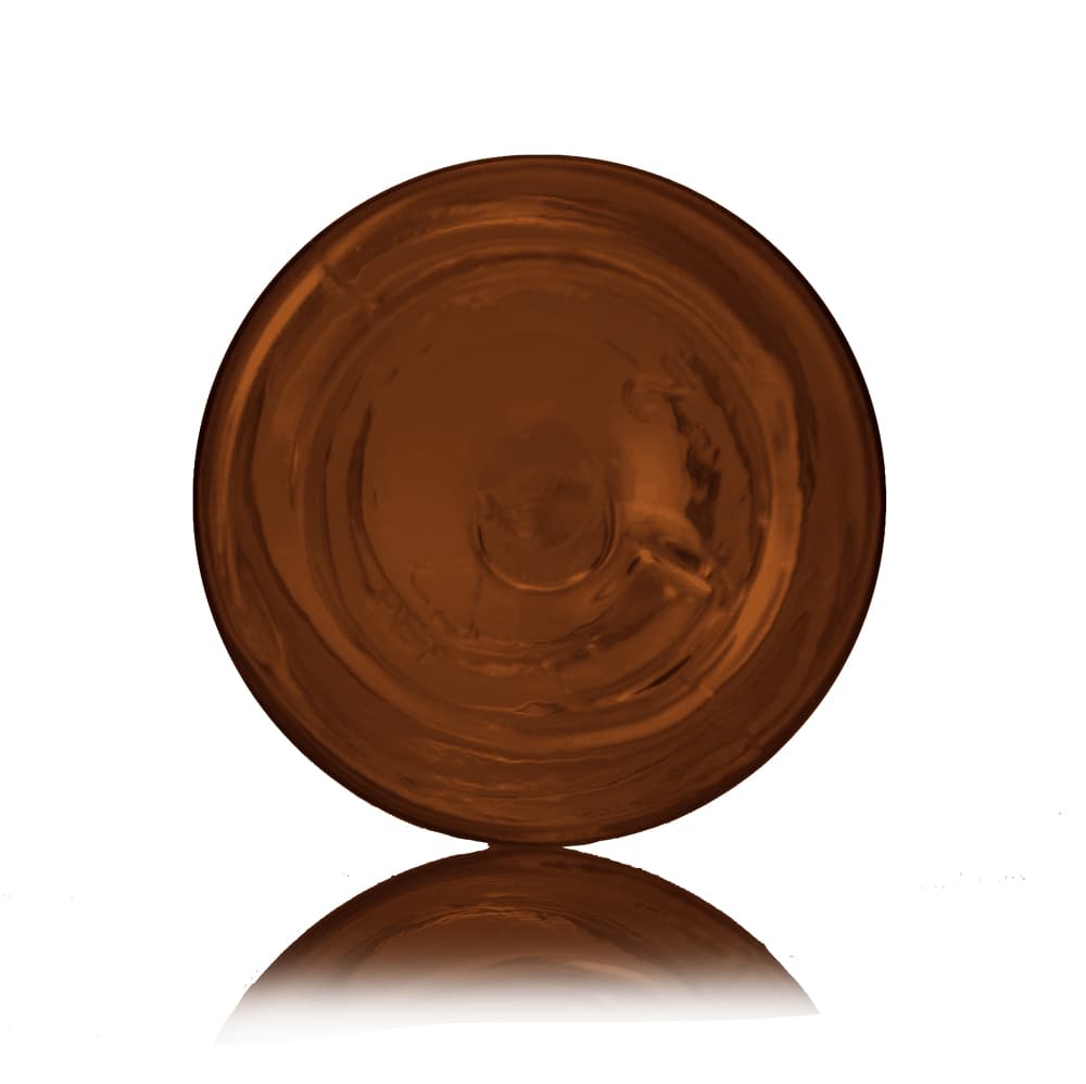 1 oz Amber PET Cosmo Bottle with 20-410 neck finish - Product image