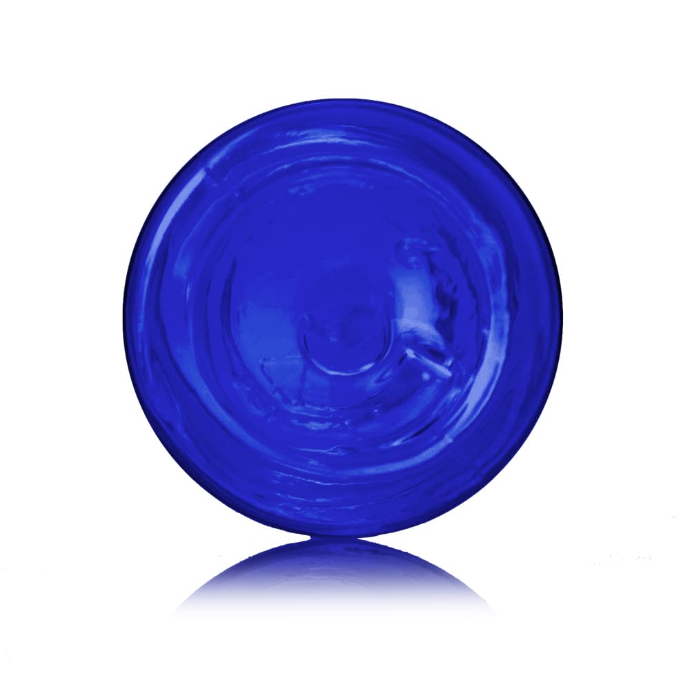 1 oz Blue PET Cosmo Bottle with 20-410 neck finish - Product image