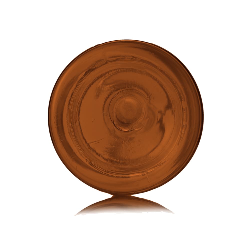 2 oz Amber PET Cylinder Round Bottle with 20-410 neck finish - Product image