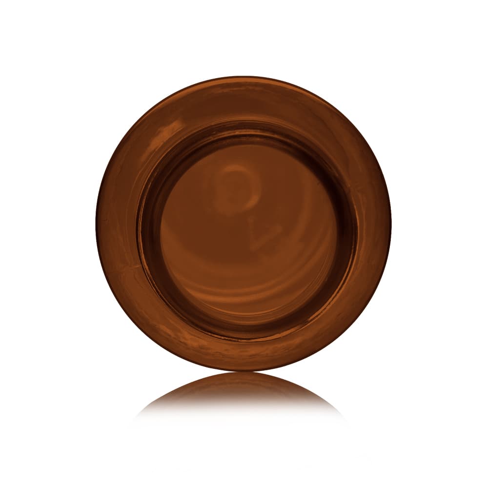 2 oz Amber PET Cosmo Bottle with 24-410 neck finish - Product image