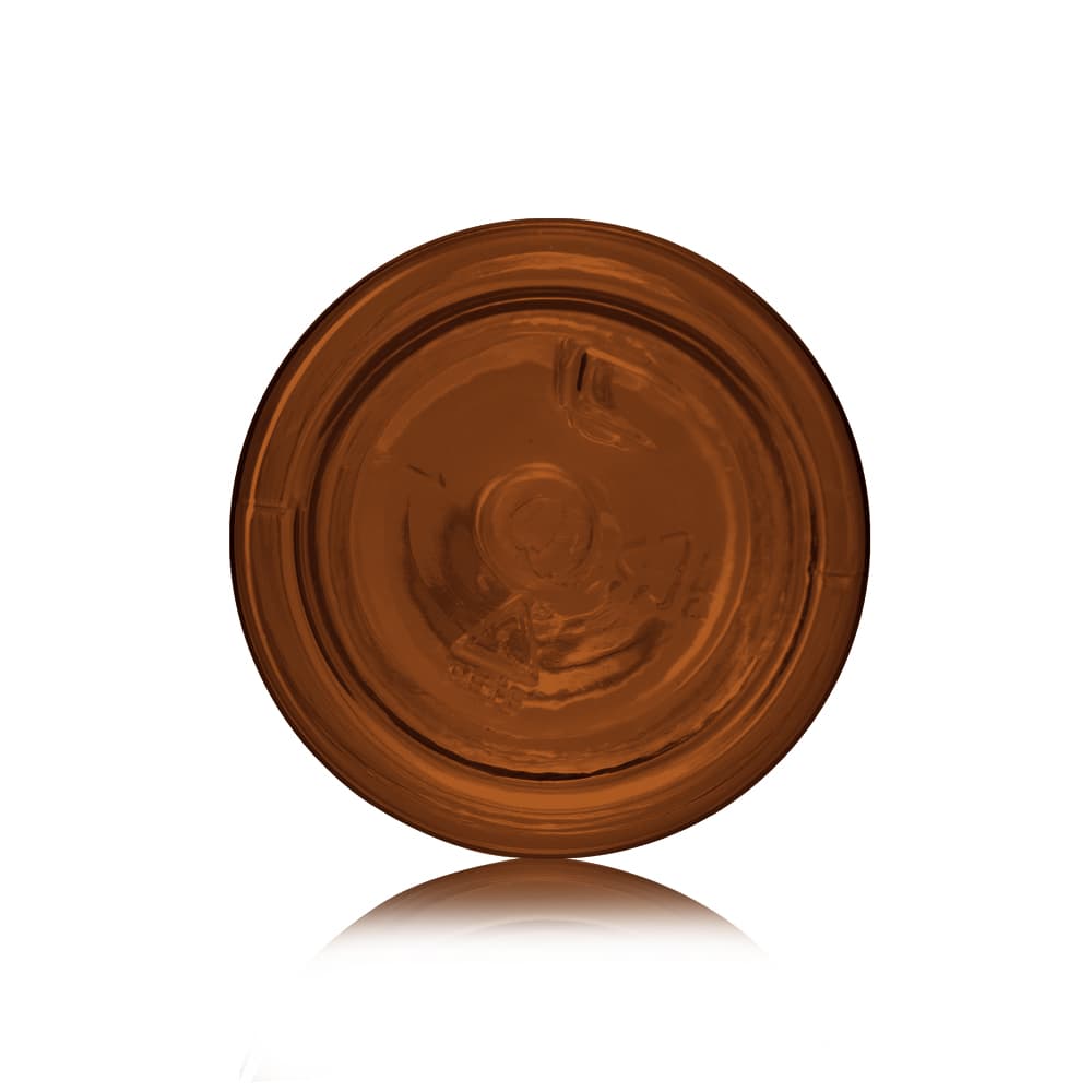 2 oz Amber PET Cosmo Bottle with 24-410 neck finish - Product image