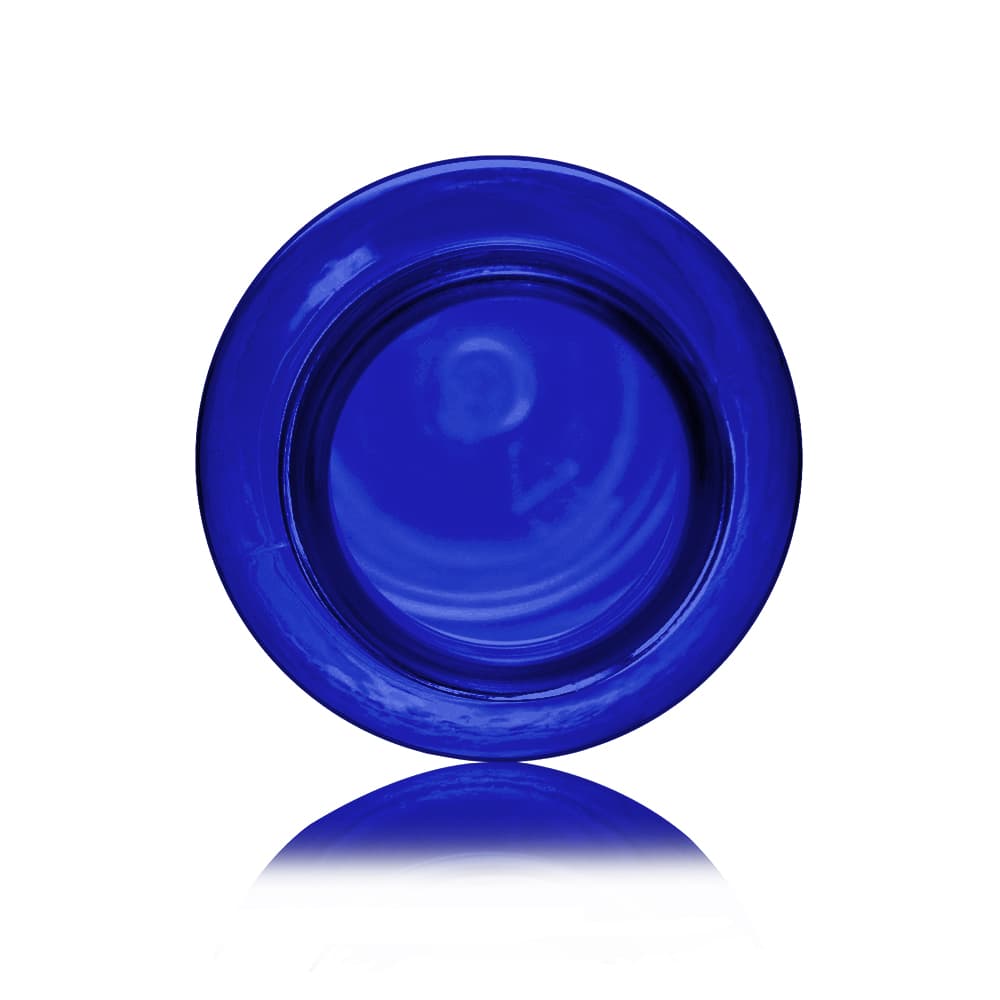 2 oz Blue PET Cosmo Bottle with 24-410 neck finish - Product image