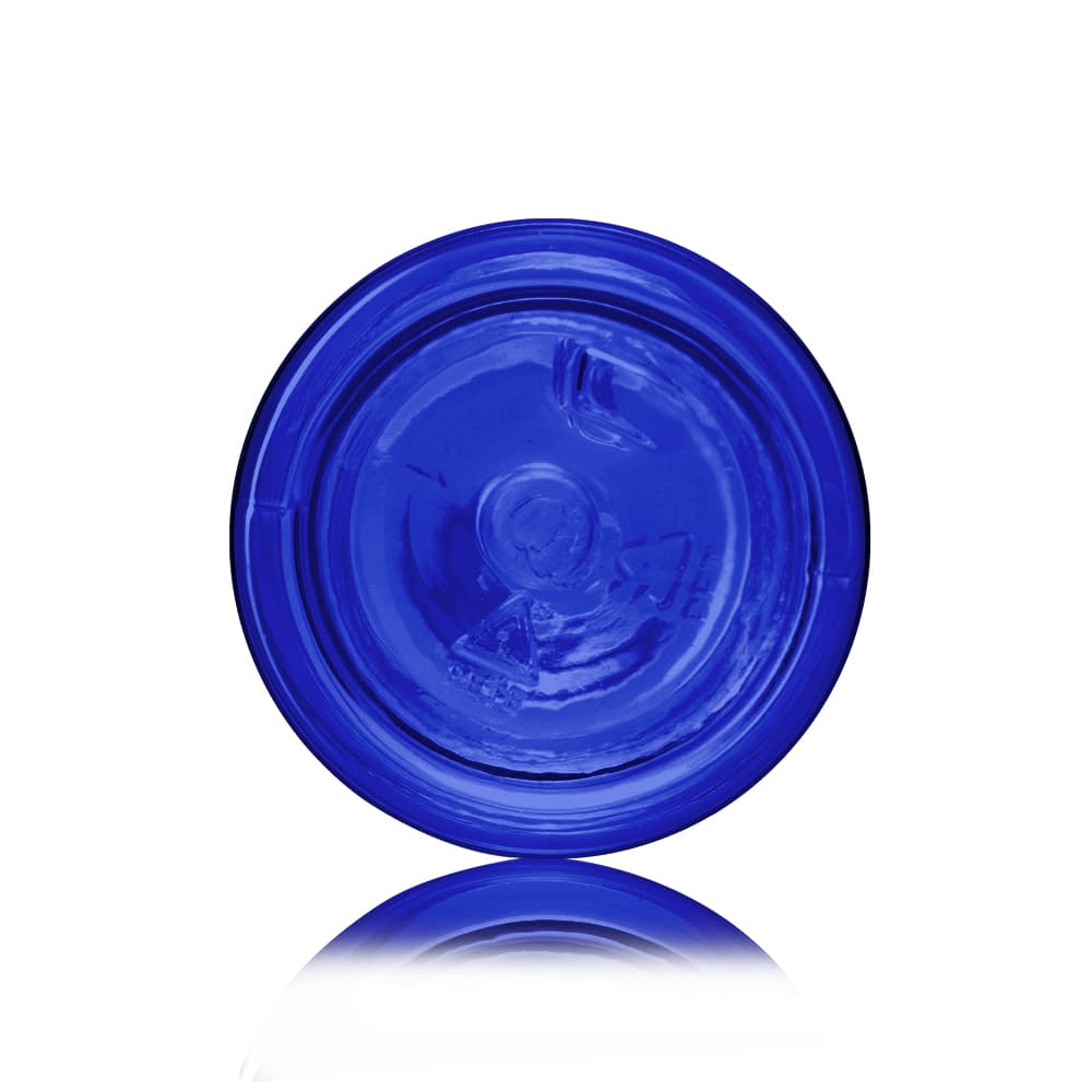 2 oz Blue PET Cosmo Bottle with 24-410 neck finish - Product image