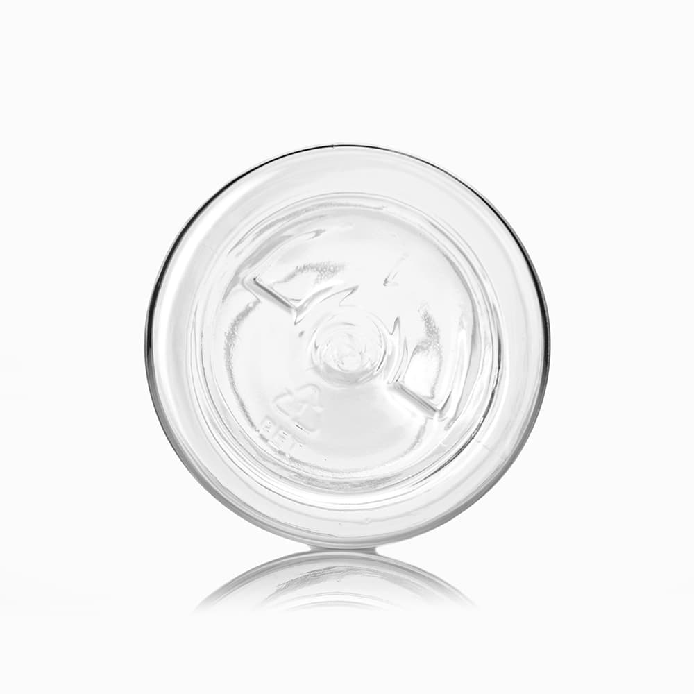 2 oz Clear PET Boston Round Bottle with 20-410 neck finish - Product image