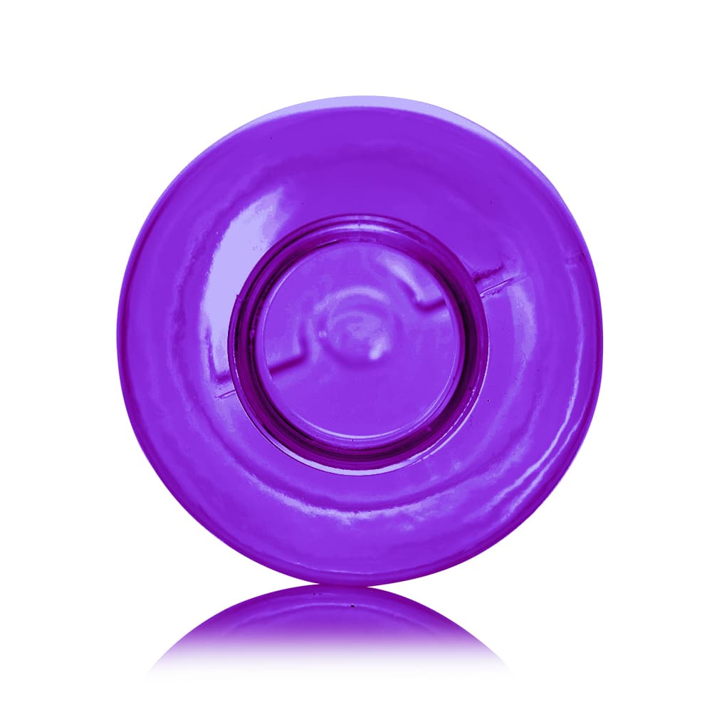 2 oz Purple PET Boston Round Bottle with 20-410 neck finish - Product image
