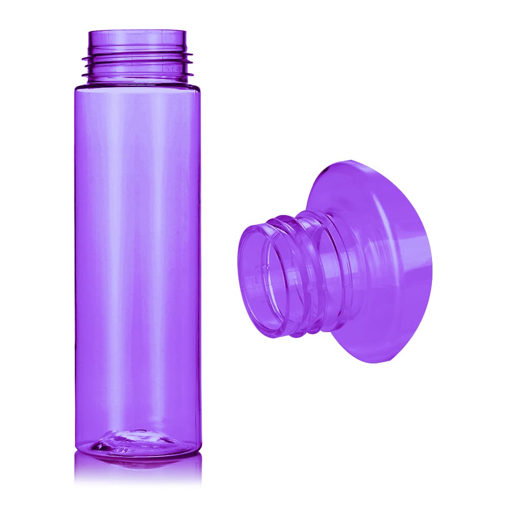 2 oz Purple PET Foam Bottle Bottle with 30-400 neck finish - Product image