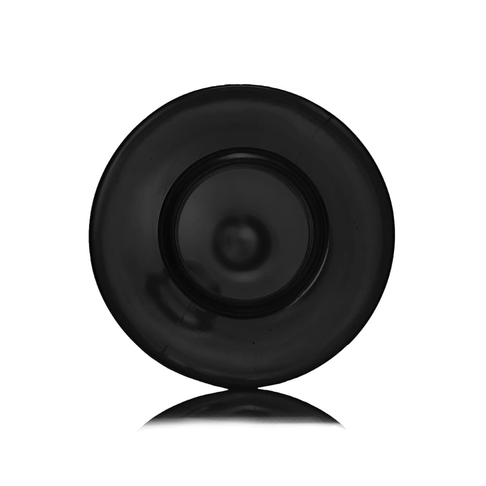 4 oz Black PET Cylinder Round Bottle with 24-410 neck finish - Product image