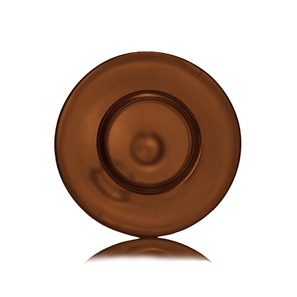 4 oz Amber PET Cylinder Round Bottle with 24-410 neck finish - Product image