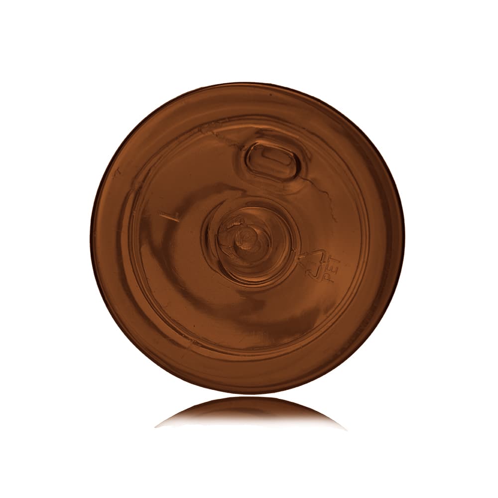 4 oz Amber PET Cylinder Round Bottle with 24-410 neck finish - Product image