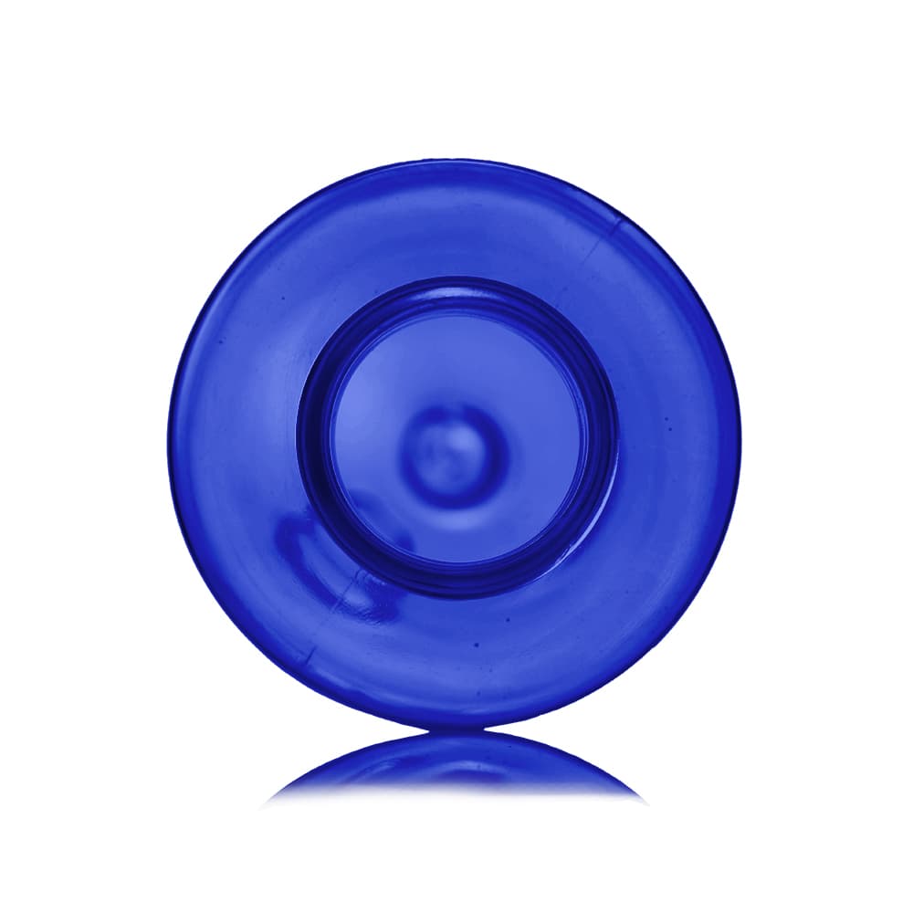 4 oz Blue PET Cylinder Round Bottle with 24-410 neck finish - Product image